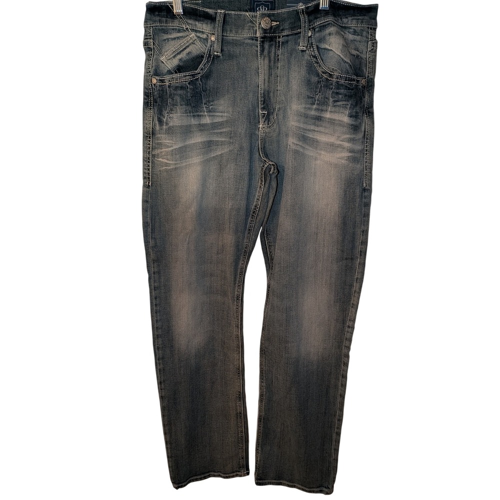 Rock & Republic Mens Relaxed‎ Straight Leg Jeans Blue R510535 34x34